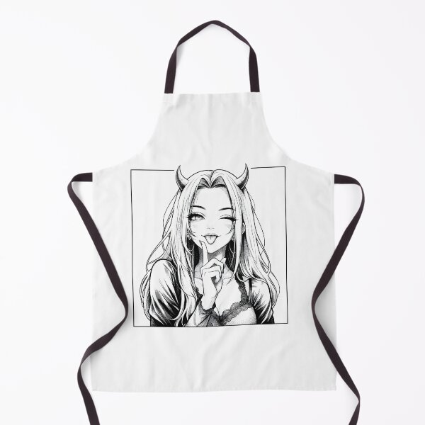 Item preview, Playful little demon gothic anime girl winking designed and sold by OH-MY-GOTH.