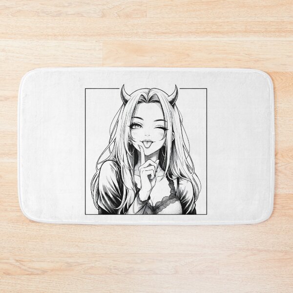 Item preview, Playful little demon gothic anime girl winking designed and sold by OH-MY-GOTH.