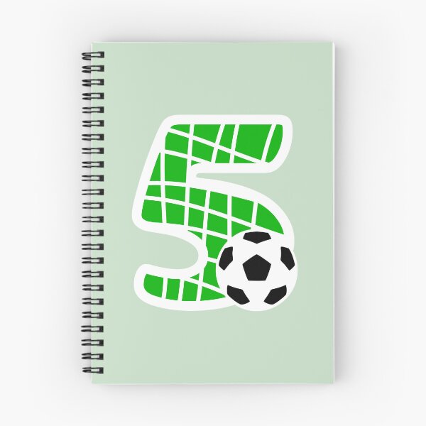 Item preview, Football Number 5 Green Five No #5 designed and sold by Jeallan Designs.
