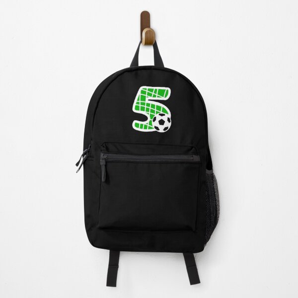 Item preview, Football Number 5 Green Five No #5 designed and sold by Jeallan Designs.