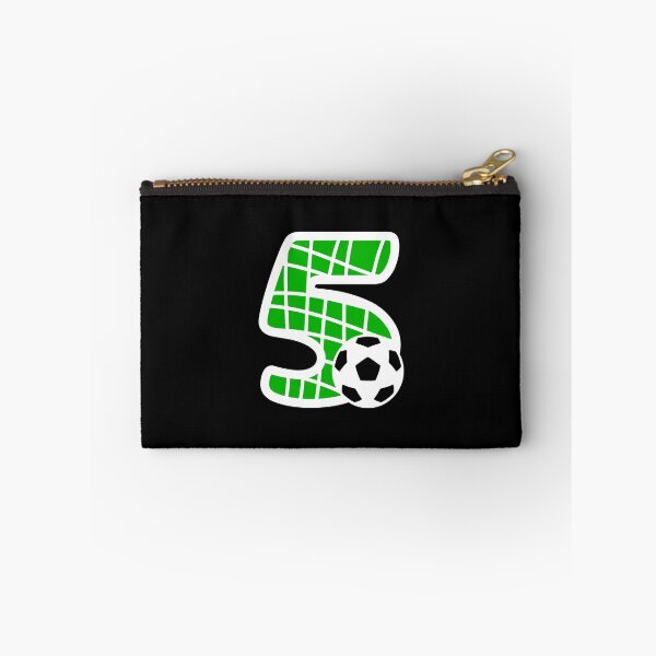 Item preview, Football Number 5 Green Five No #5 designed and sold by Jeallan Designs.