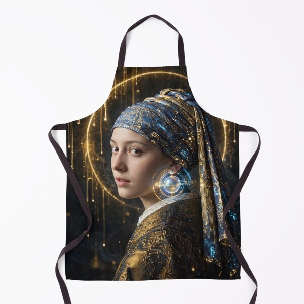 Item preview, Holographic Pearl Futuristic Portrait designed and sold by Surviving Monday Club.