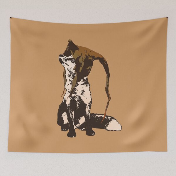 Item preview, Foxy Druid - Sepia-Toned Fox Wearing a Fae Hood designed and sold by LittleMissTyne.