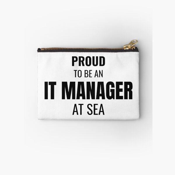 Item preview, Proud to be an IT Manager at Sea (Black) designed and sold by ShipCrewNation.