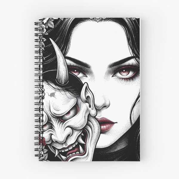 Item preview, Behind the Oni Mask Gothic Girl designed and sold by OH-MY-GOTH.