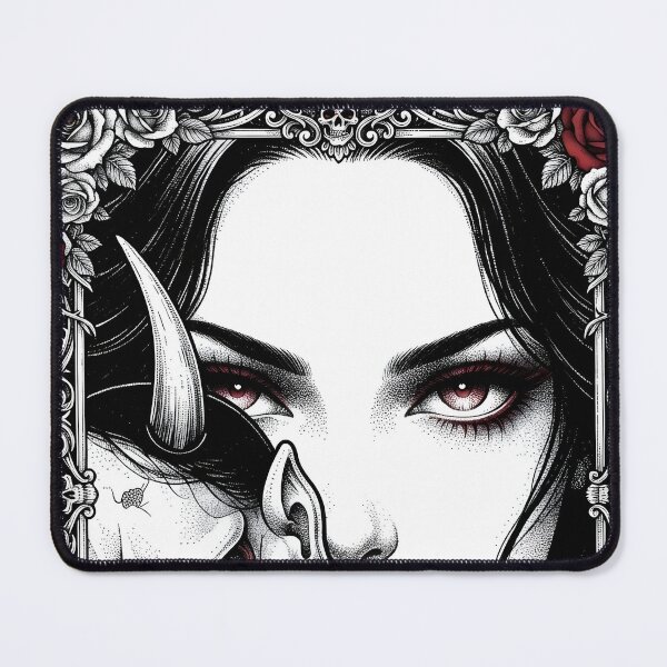 Item preview, Behind the Oni Mask Gothic Girl designed and sold by OH-MY-GOTH.