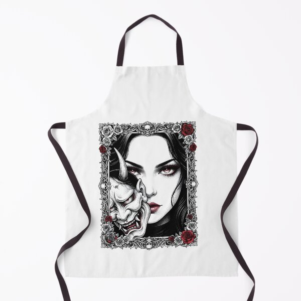 Item preview, Behind the Oni Mask Gothic Girl designed and sold by OH-MY-GOTH.