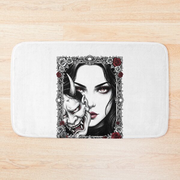 Item preview, Behind the Oni Mask Gothic Girl designed and sold by OH-MY-GOTH.