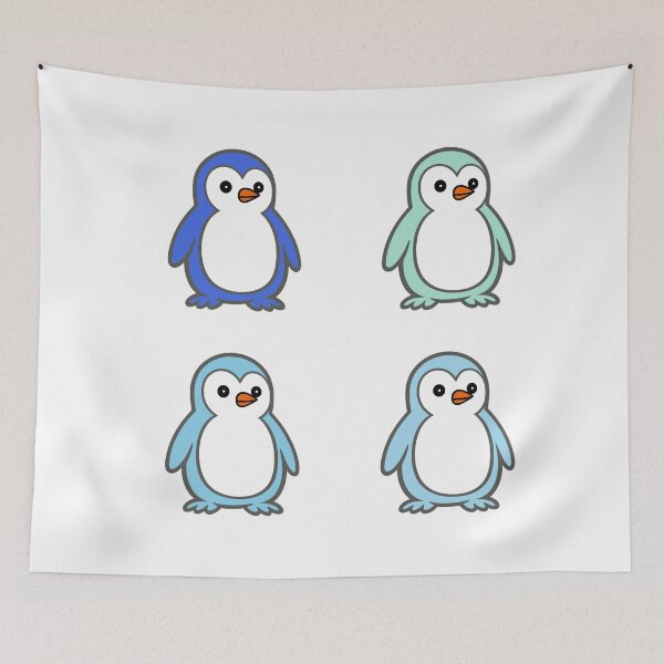Item preview, Minimalist Penguin Quartet | Clean Vector Mascot Set designed and sold by Pippo-Penguin.