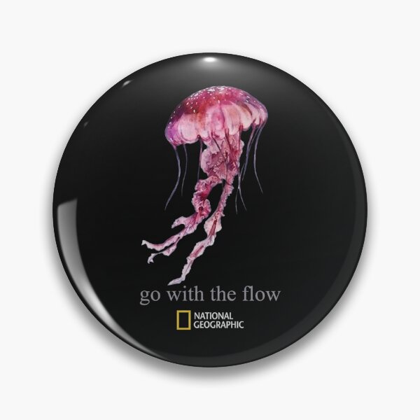 Item preview, National Geographic Go With The Flow Jellyfish Graphic T-Shirt designed and sold by tenggaracalvin.