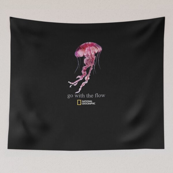Item preview, National Geographic Go With The Flow Jellyfish Graphic T-Shirt designed and sold by tenggaracalvin.