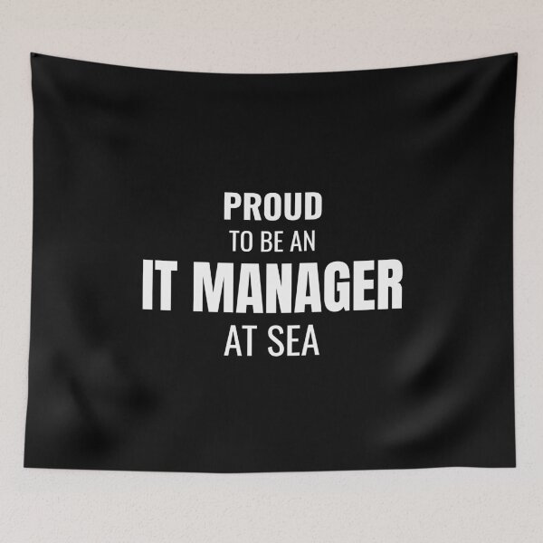 Item preview, Proud to be an IT Manager at Sea (White) designed and sold by ShipCrewNation.