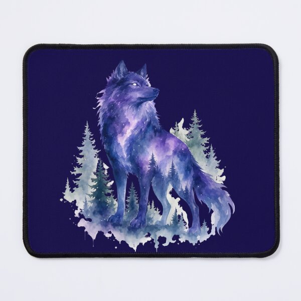 Item preview, Galaxy wolf watercolor sticker designed and sold by DesignPMG.