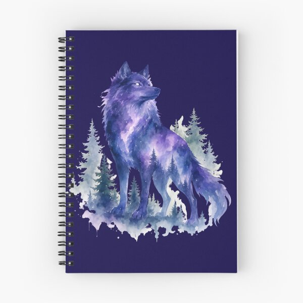 Item preview, Galaxy wolf watercolor sticker designed and sold by DesignPMG.