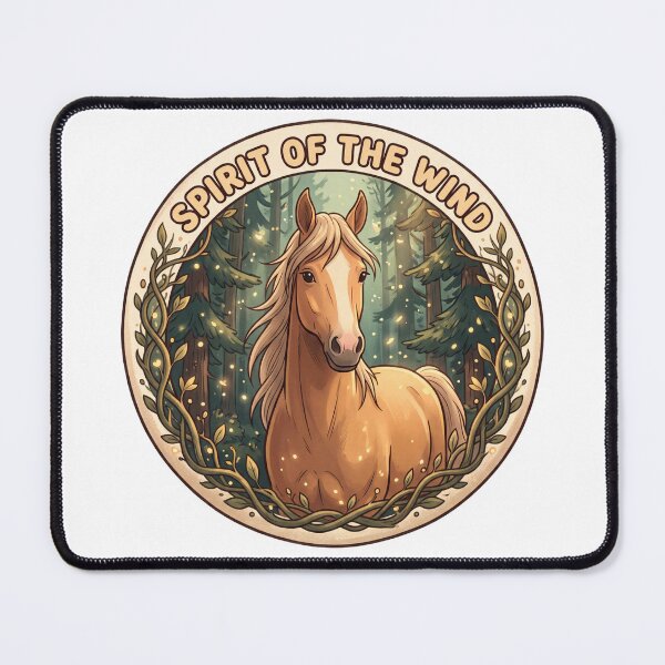 Item preview, Spirit Of The Wind — Enchanted Forest Horse Badge Tee v3 designed and sold by CornishPixiPony.