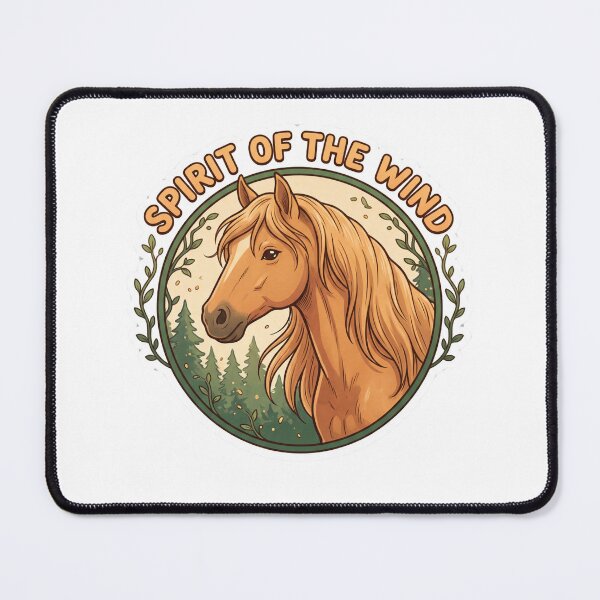 Item preview, Spirit Of The Wind — Enchanted Forest Horse Badge Tee v4 designed and sold by CornishPixiPony.