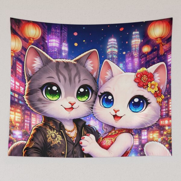 Item preview, The Hong Kong Cats in Love designed and sold by Meow Story .