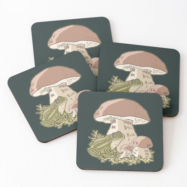 Item preview, Frog and Mushroom Cottagecore Woodland Aesthetic designed and sold by LeshanArt.