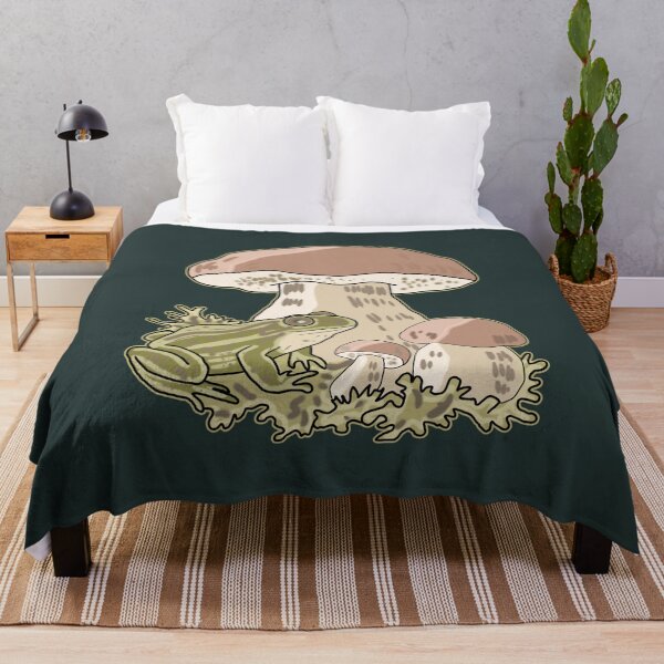 Item preview, Frog and Mushroom Cottagecore Woodland Aesthetic designed and sold by LeshanArt.