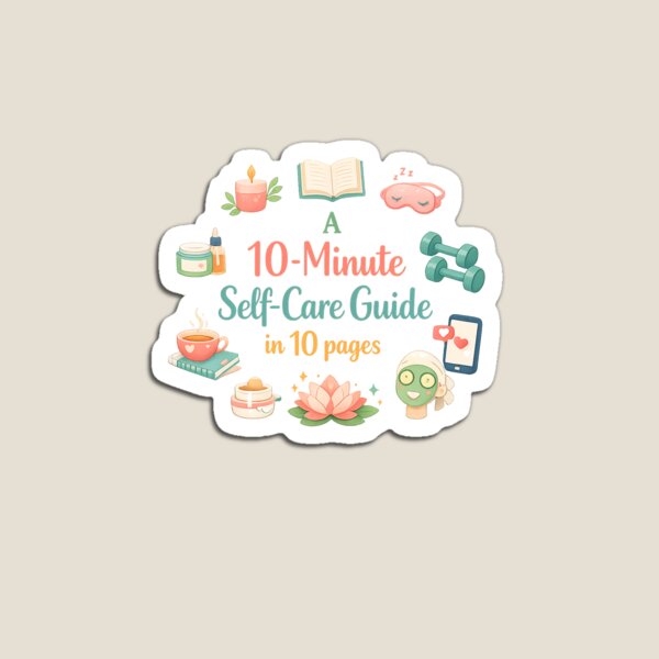 Item preview, 10 Minute Self Care Guide | Daily Self Care Routine ( PNG Instant Download ) designed and sold by AZ Atelier.