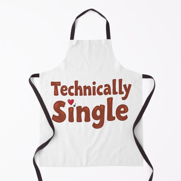 Item preview, Retro letters saying technically single with a little heart designed and sold by Prints by Mat.