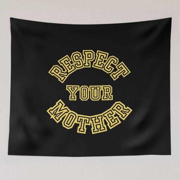 Item preview, Respect Your Mother Retro Varsity Typography designed and sold by eMKa82.