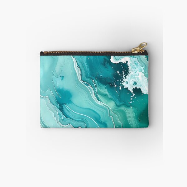 Item preview, Dynamic Emerald Sea Foam Ocean Waves designed and sold by BetweenForms.