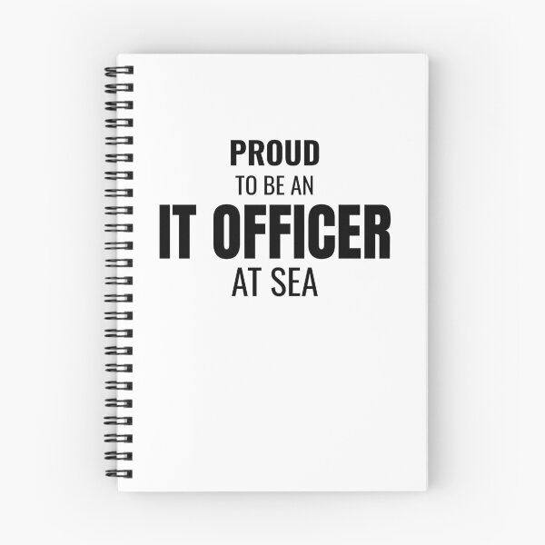 Item preview, Proud to be an IT Officer at Sea (Black) designed and sold by ShipCrewNation.