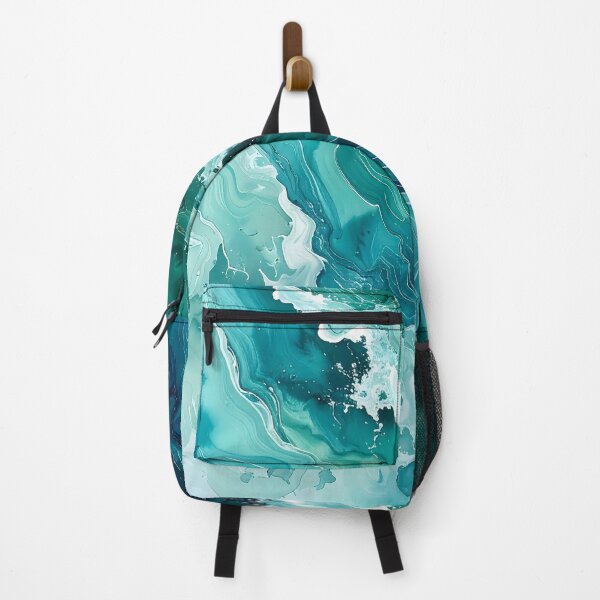 Item preview, Dynamic Emerald Sea Foam Ocean Waves designed and sold by BetweenForms.