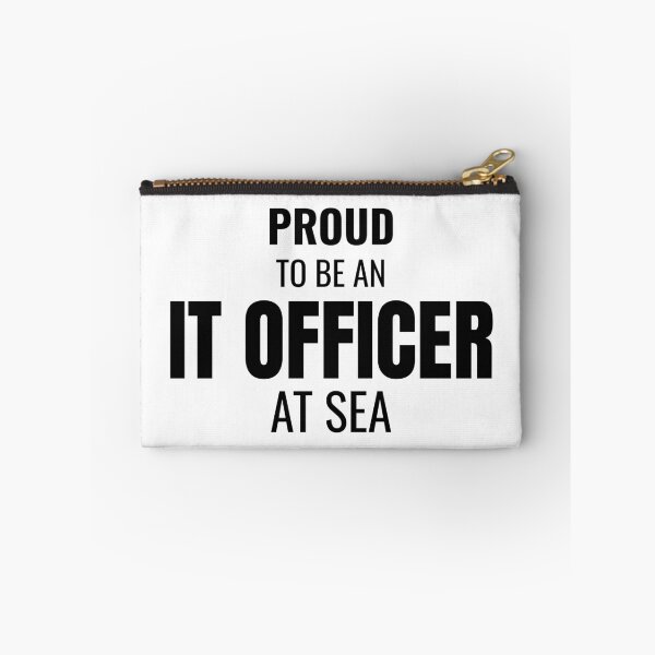 Item preview, Proud to be an IT Officer at Sea (Black) designed and sold by ShipCrewNation.