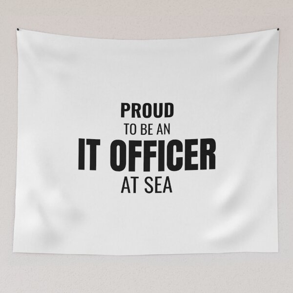 Item preview, Proud to be an IT Officer at Sea (Black) designed and sold by ShipCrewNation.
