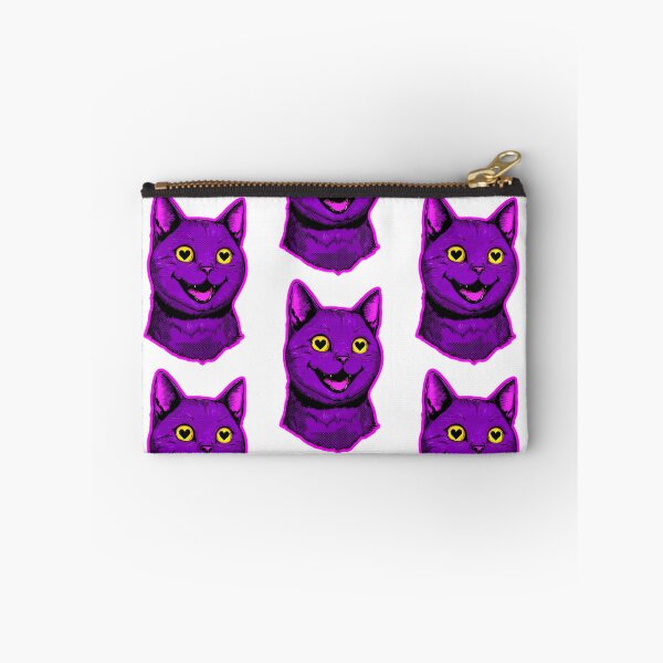 Item preview, Neon Purple Cat Heart Eyes Pop Art designed and sold by InkmotiveStudio.
