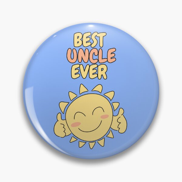 Item preview, BEST UNCLE EVER Cute Sun Pastel Blue designed and sold by HugSomeNettles.