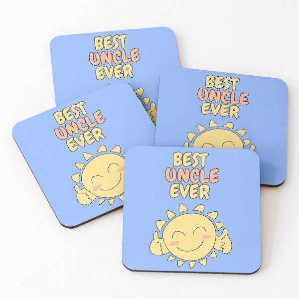 Item preview, BEST UNCLE EVER Cute Sun Pastel Blue designed and sold by HugSomeNettles.