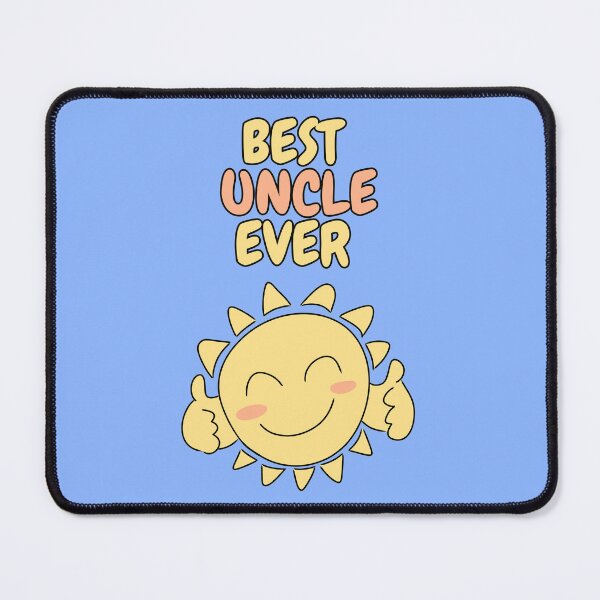 Item preview, BEST UNCLE EVER Cute Sun Pastel Blue designed and sold by HugSomeNettles.