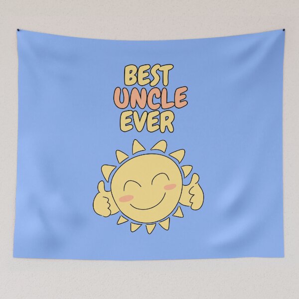 Item preview, BEST UNCLE EVER Cute Sun Pastel Blue designed and sold by HugSomeNettles.