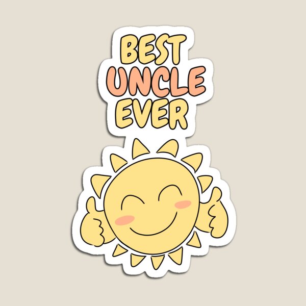 Item preview, BEST UNCLE EVER Cute Sun Pastel Blue designed and sold by HugSomeNettles.