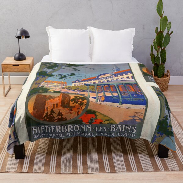 Item preview, Vintage Niederbronn-les-Bains Travel Poster | Art Nouveau Spa Town Print | Early 20th Century Alsace-Lorraine Railway Art designed and sold by artofuniverse.