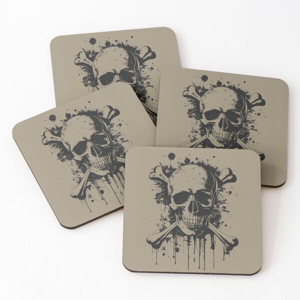 Item preview, Grunge Skull and Crossbones Splatter designed and sold by ERODED SELF.