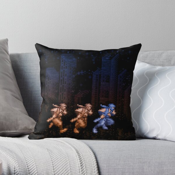 Ninja Shadows Throw Pillow