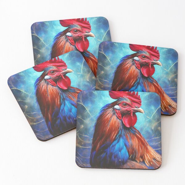Item preview, Colorful Portrait of a Rooster designed and sold by NickTshirts.