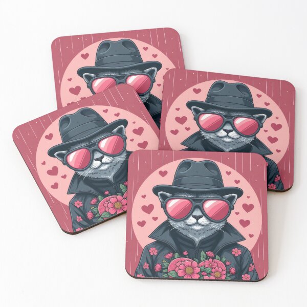 Item preview, A gentleman cat with heart and flowers. designed and sold by Mianku | Für das Leben.