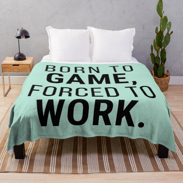 Item preview, Born to Game Forced to Work – Funny Gamer Humor Gift for Video Game Lovers designed and sold by Hello Hobbies.
