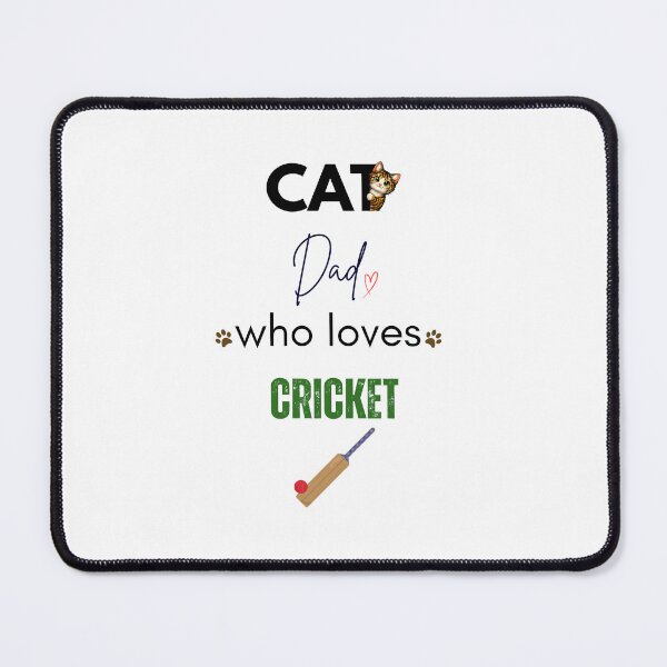 Item preview, Cat Dad Who Loves Cricket designed and sold by PawFitt.
