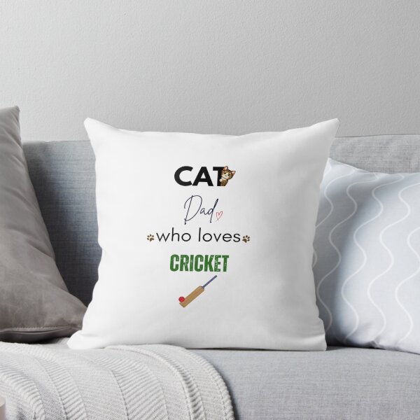 Item preview, Cat Dad Who Loves Cricket designed and sold by PawFitt.