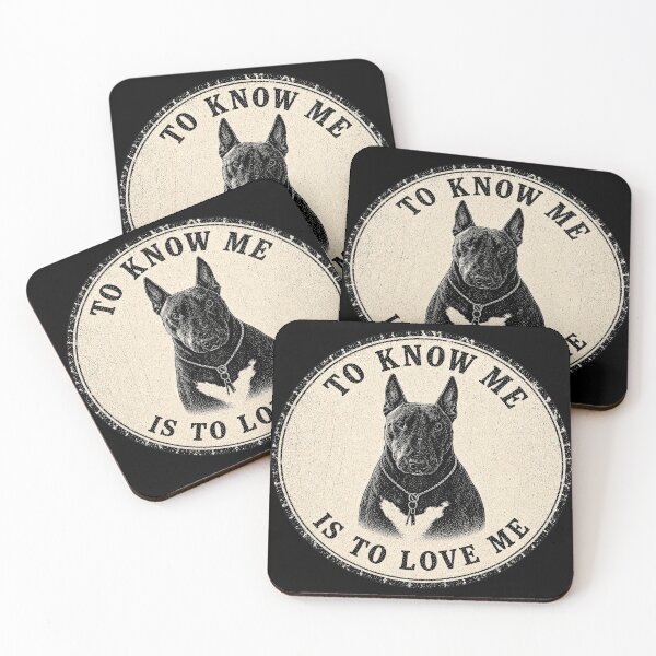 Item preview, To Know Me Is To Love Me | Vintage English Bull Terrier Design designed and sold by FadedFrequency.