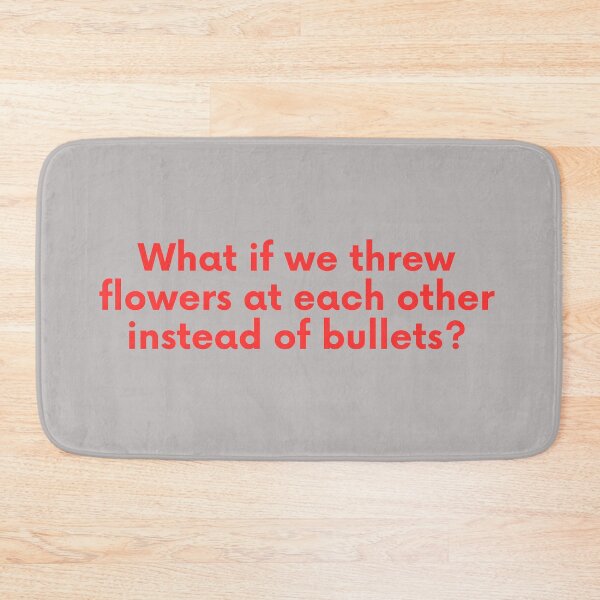 Item preview, Flowers Instead Of Bullets Red Typography designed and sold by eMKa82.
