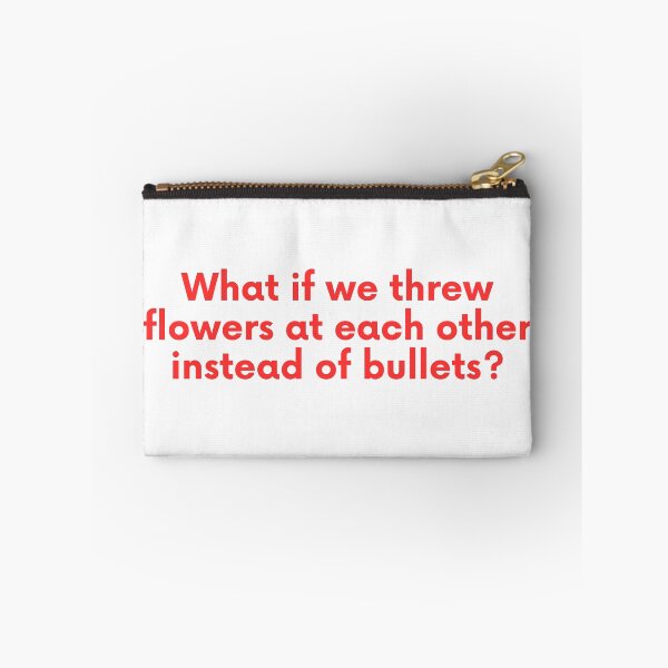 Item preview, Flowers Instead Of Bullets Red Typography designed and sold by eMKa82.