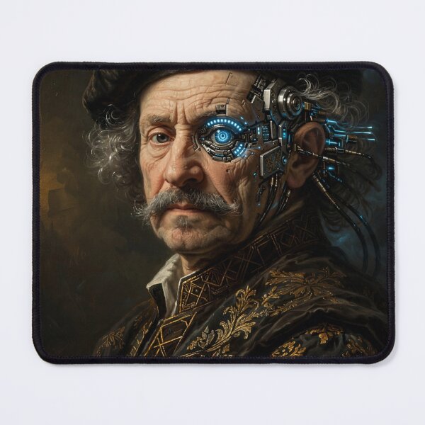 Item preview, Cybernetic Old Master Portrait designed and sold by Surviving Monday Club.