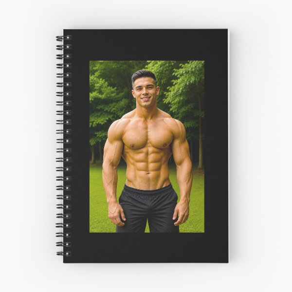 Item preview, Smiling Male Bodybuilder designed and sold by Bodies of Males.